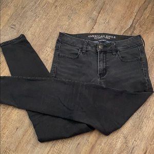 American Eagle Super Stretch Black Jeggings